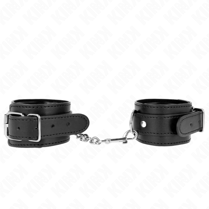 KINK - THIN WRIST CUFFS BLACK ADJUSTABLE 21-33 CM