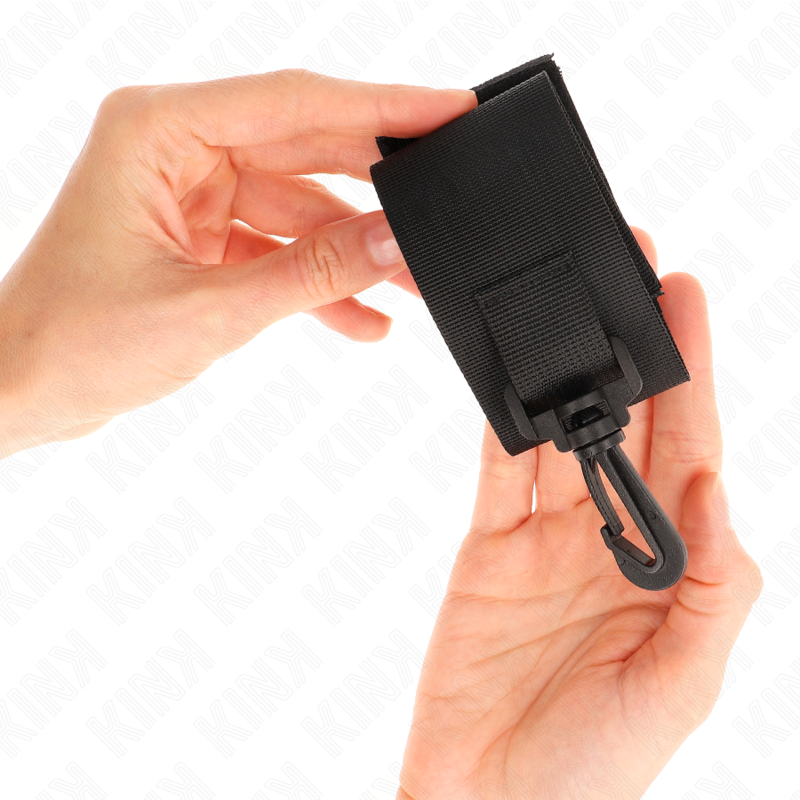 KINK - NYLON WRIST CUFFS BLACK
