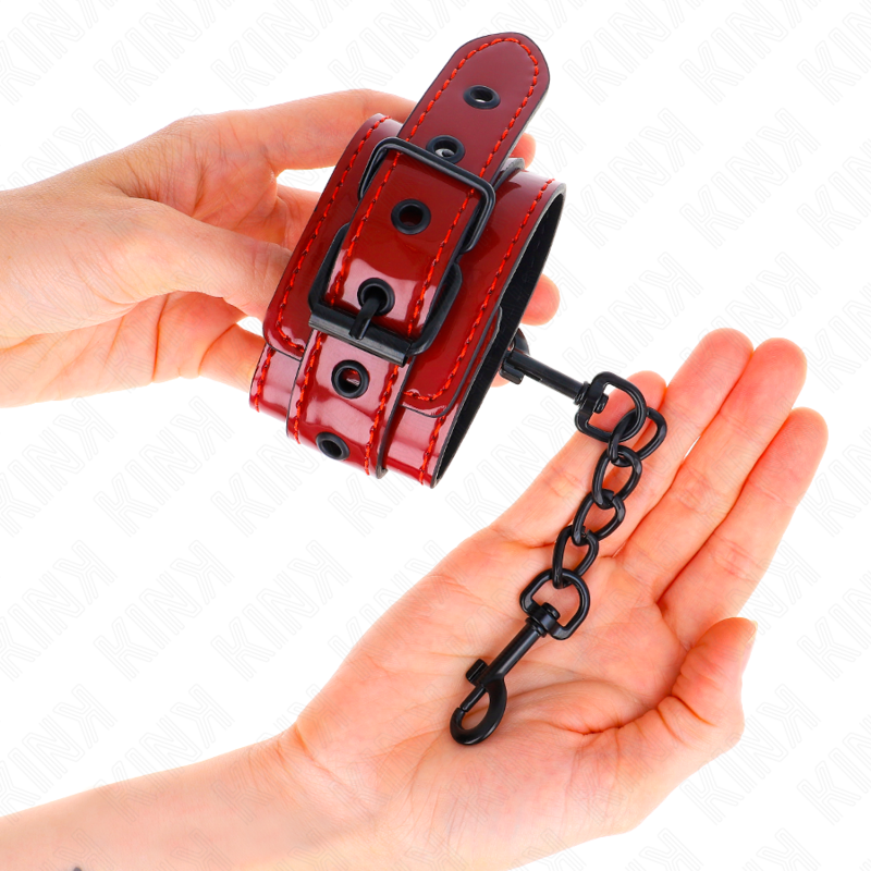 KINK - DARK RED WRIST GUNS 23 X 5 CM