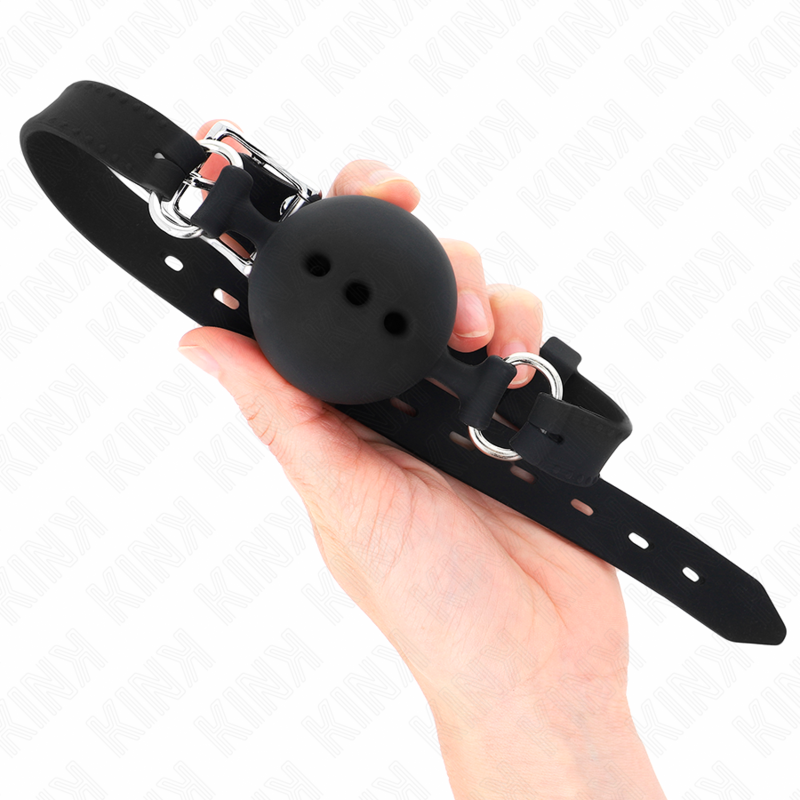 KINK - FULL SILICONE FLAPES 55 x 2 CM WITH 4.5 CM BALL SIZE M BLACK ADJUSTABLE 35-51 CM