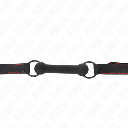 KINK - KNOCHENGAG MIT KUNSTLEDERGURT SCHWARZ VERSTELLBAR 41-57 CM
