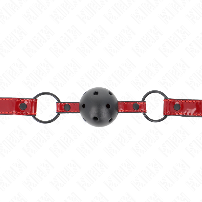 KINK - GLOSSY FAUX LEATHER BALL 4.5 CM Toggle 63.5 X 2 CM ADJUSTABLE 41 X 59 CM
