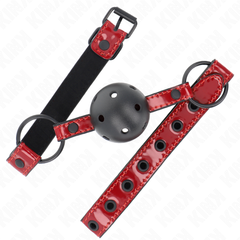 KINK - GLOSSY FAUX LEATHER BALL 4.5 CM Toggle 63.5 X 2 CM ADJUSTABLE 41 X 59 CM