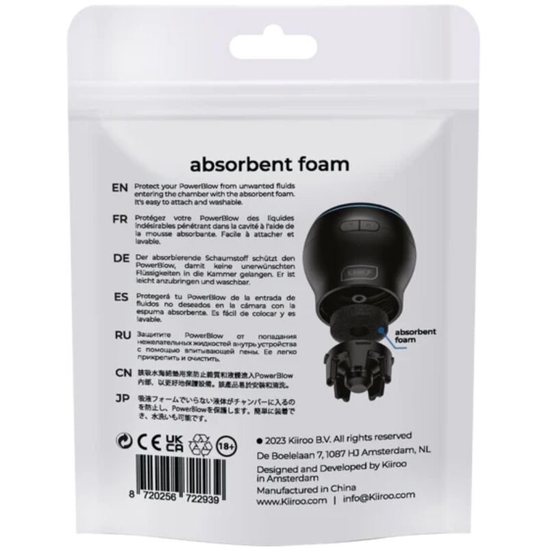 KIIROO - POWER BLOW ABSORBENT FOAM, 5-PACK