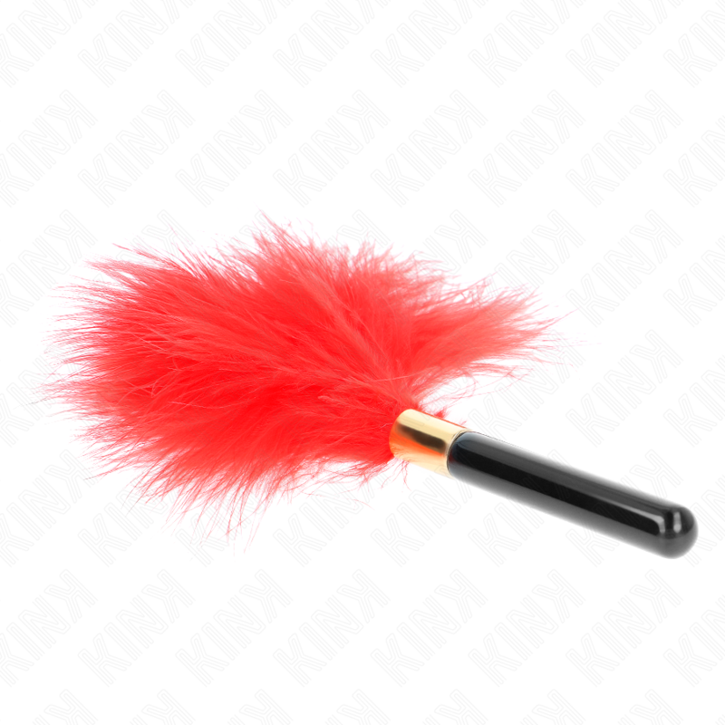 KINK - RED-GOLD METAL TICKLE FEATHERS 18 CM