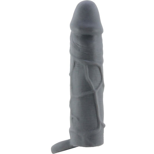 PRETTY LOVE - REALISTIC SKIN-FLAMMABLE PENIS SHELL, DARK GREY