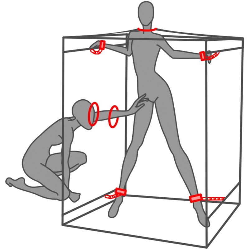 SECRET DOME - KINK CLUB CABIN SCANDALE SCHWARZ & ROT