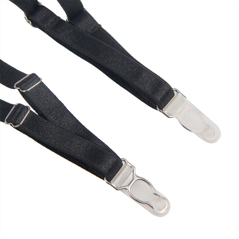 SUBBLIME - 954147 BODY MIT STRUMPFGÜRTEL SCHWARZ S/M