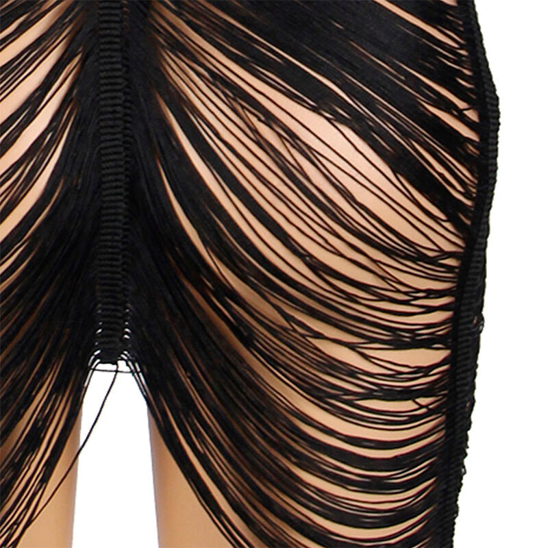 SUBBLIME - 954222 SUN DRESS + Thong BLACK S/M