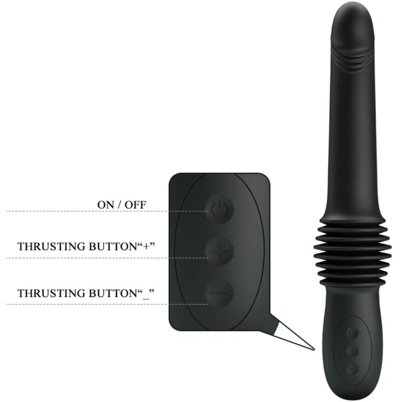 PRETTY LOVE - PAZUZU VIBRATOR 3 SHOCK MODES BLACK
