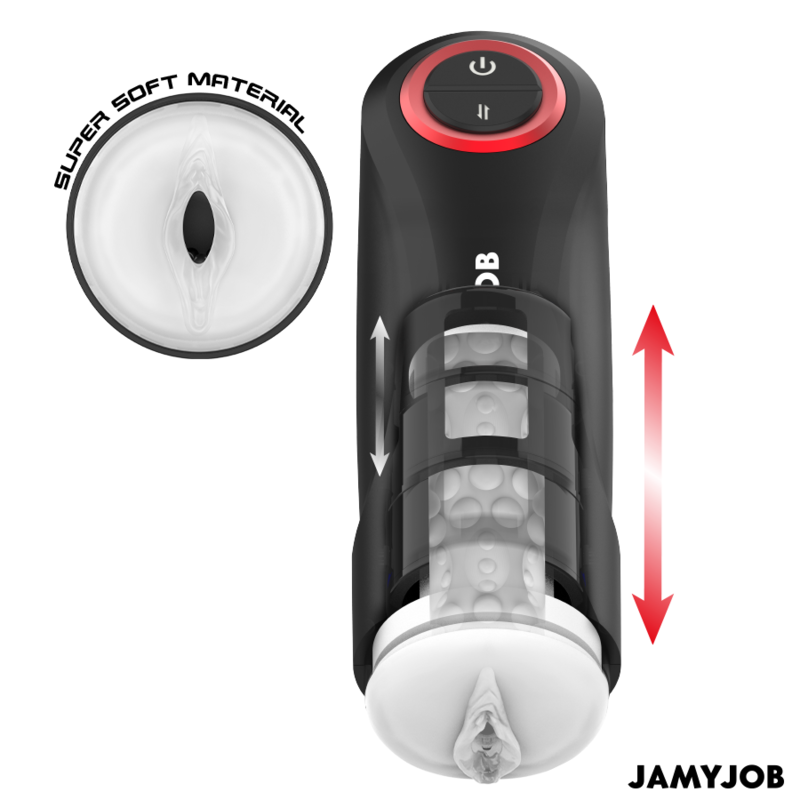 JAMYJOB - AUTOMATIC VAGINAL MASTURBATOR WITH GRAVITY FUNCTION, 5 SUCTION MODES