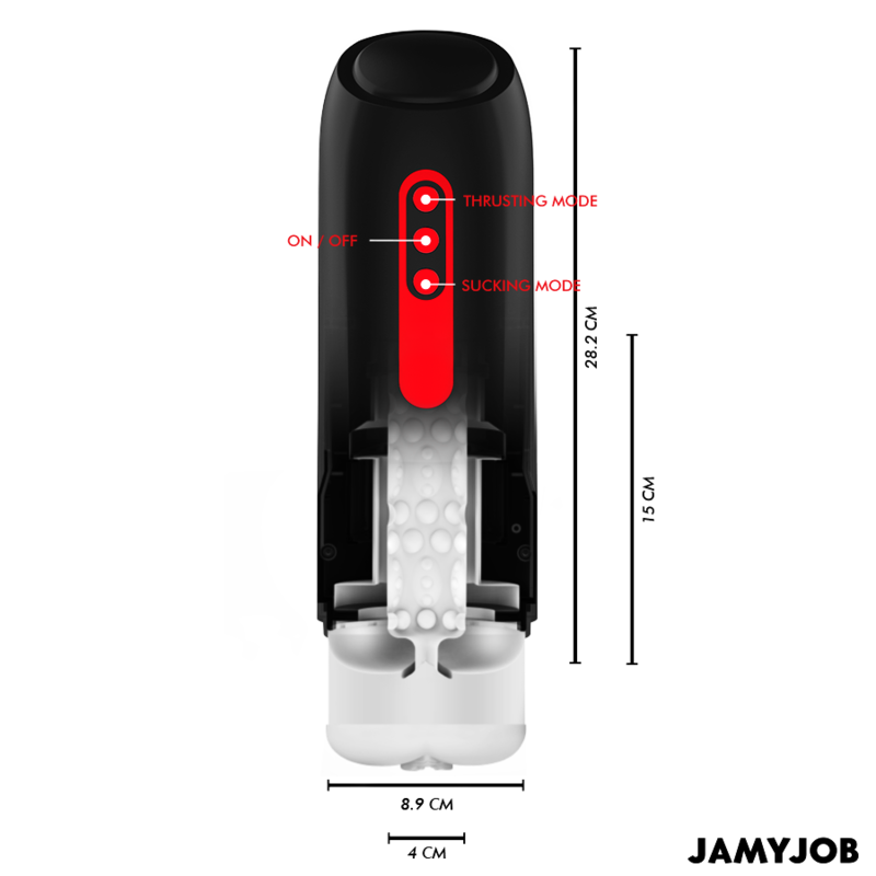 JAMYJOB - PHANTOM AUTOMATIC VAGINAL MASTURBATOR 5 SUCTION AND THRUSH MODES