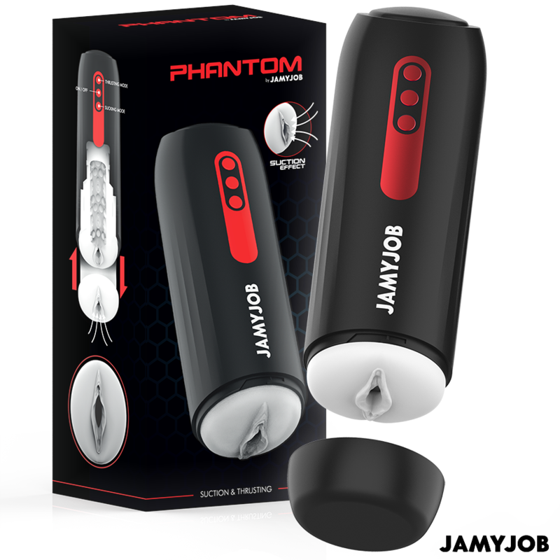 JAMYJOB - PHANTOM AUTOMATIC VAGINAL MASTURBATOR 5 SUCTION AND THRUSH MODES