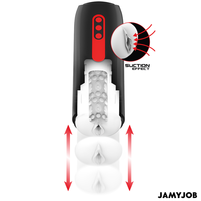 JAMYJOB - PHANTOM AUTOMATIC VAGINAL MASTURBATOR 5 SUCTION AND THRUSH MODES
