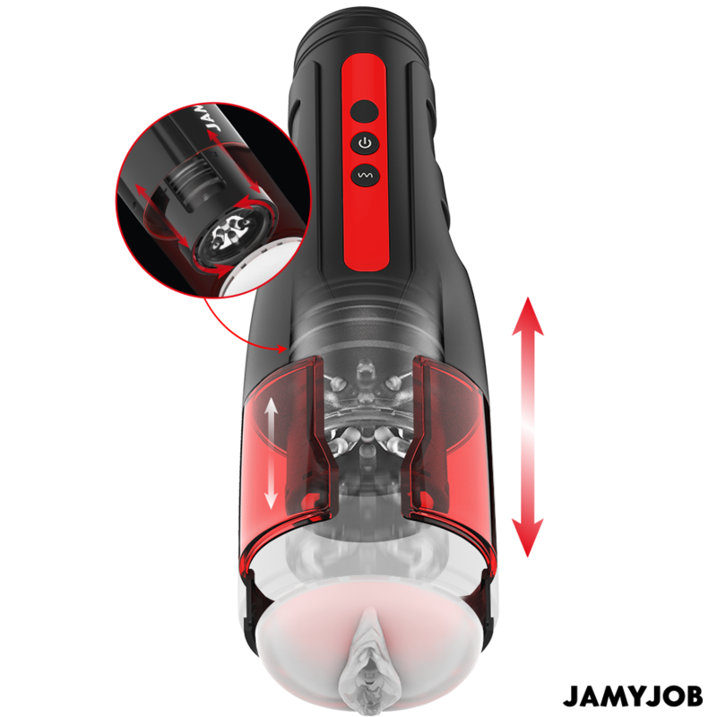 JAMYJOB - CYCLONE AUTOMATIC VAGINAL MASTURBATOR 10 ROTATION AND STROKE MODES