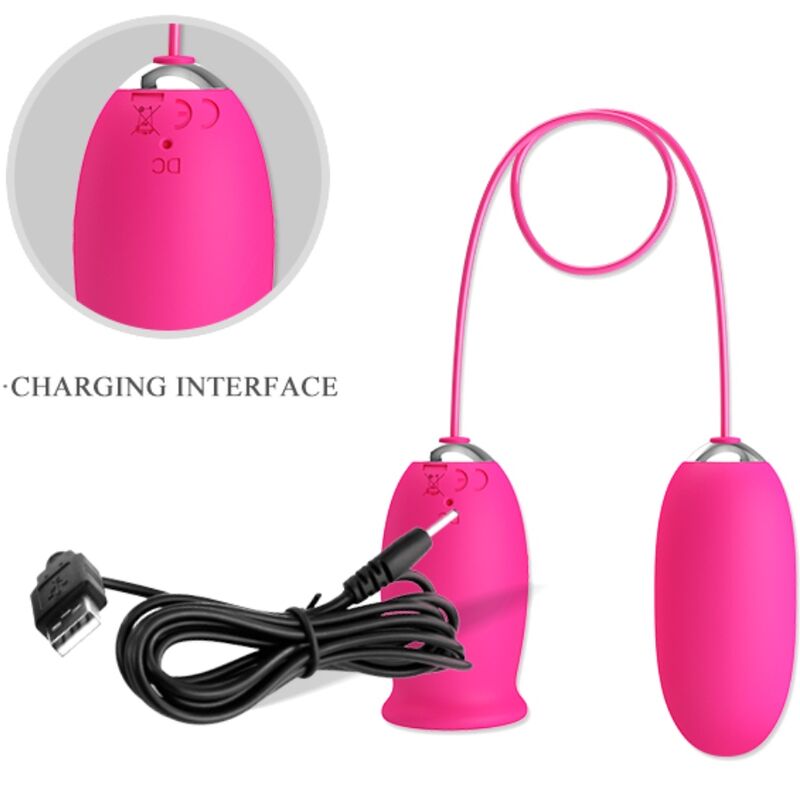 PRETTY LOVE - DAISY VIBRATORY EGG + CLITORAL STIMULATING TONGUE PINK