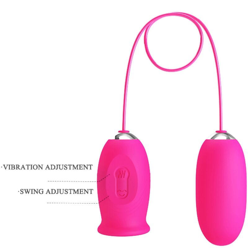 PRETTY LOVE - DAISY VIBRATORY EGG + CLITORAL STIMULATING TONGUE PINK
