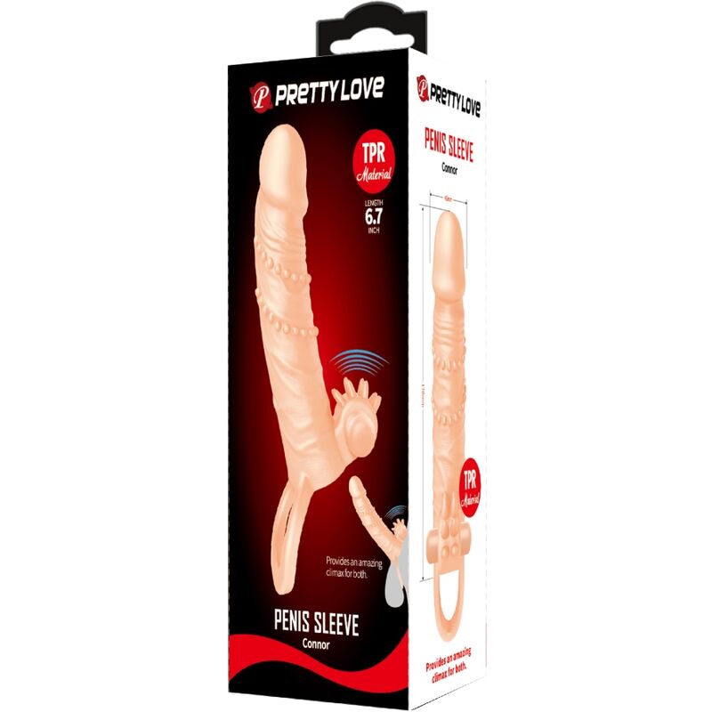 PRETTY LOVE - CONNOR PENIS SLEEVE + CLITORAL TIMULATOR MEAT