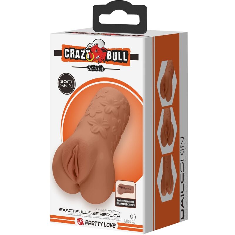 CRAZY BULL - SCARLET VAGINA UND ANUS DESIGN MIT BLUMENFLEISCH