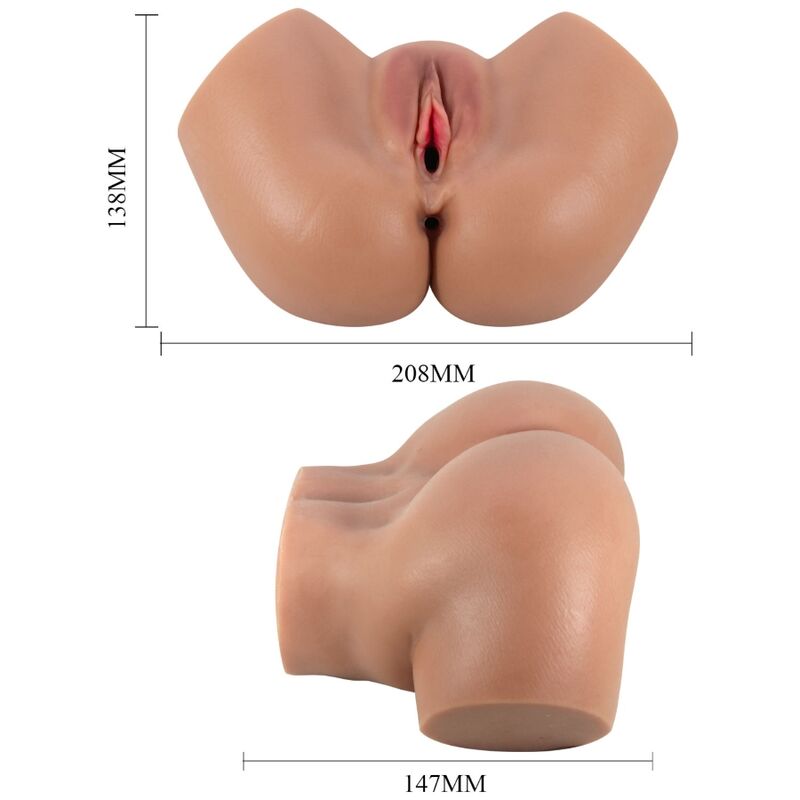 CRAZY BULL - HAILEY VIBRATOR BUTT WITH REALISTIC VAGINA AND ANUS REMOTE CONTROL