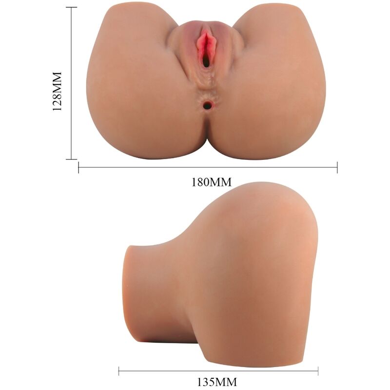 CRAZY BULL - MILA VIBRATOR BUTT WITH REALISTIC VAGINA AND ANUS REMOTE CONTROL