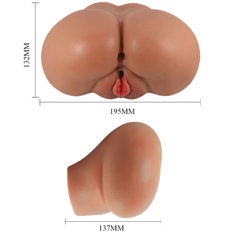 CRAZY BULL - LUNA VIBRATOR BUTT WITH REALISTIC VAGINA AND ANUS CONTROL REMOTE CONTROL