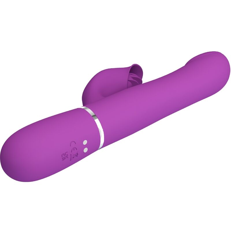 PRETTY LOVE - 4 IN 1 MULTIFUNCTIONAL VIBRATOR &amp; STIMULATOR PURPLE
