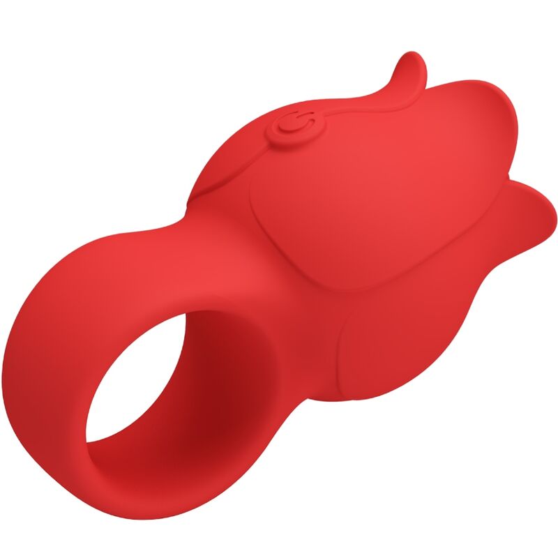 PRETTY LOVE - JAE ROSE FÖRMIGER FINGERVIBRATOR 10 VIBRATIONEN ROT