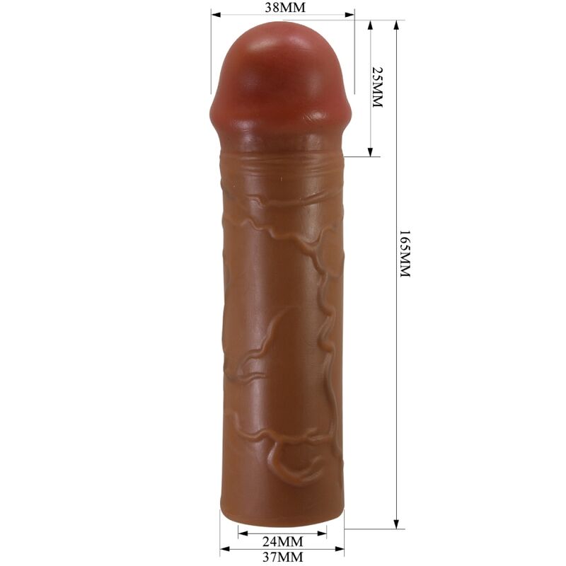 PRETTY LOVE - NILE PENIS SHELL WITH 2.5 CM EXTENSION MULATTE