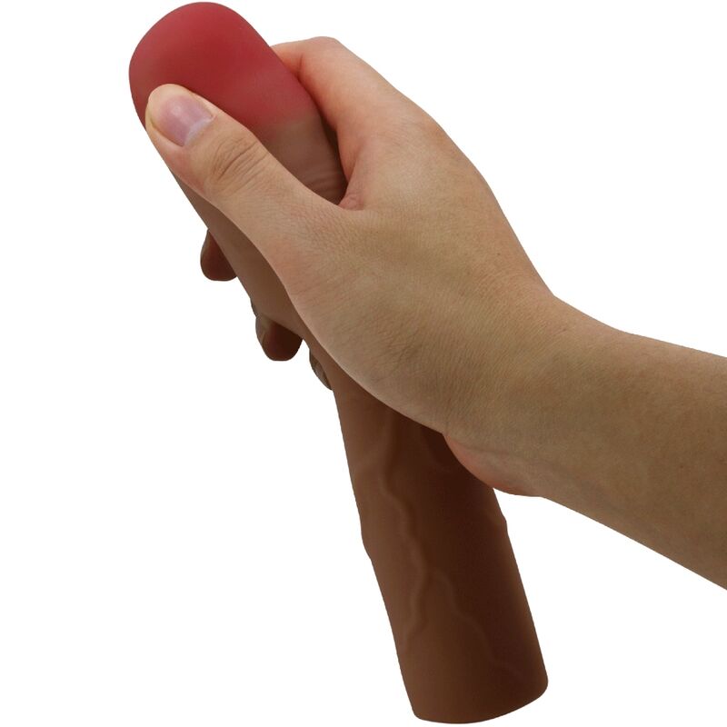 PRETTY LOVE - KYLIAN PENIS SHELL WITH 7.6 CM EXTENSION MULATTE