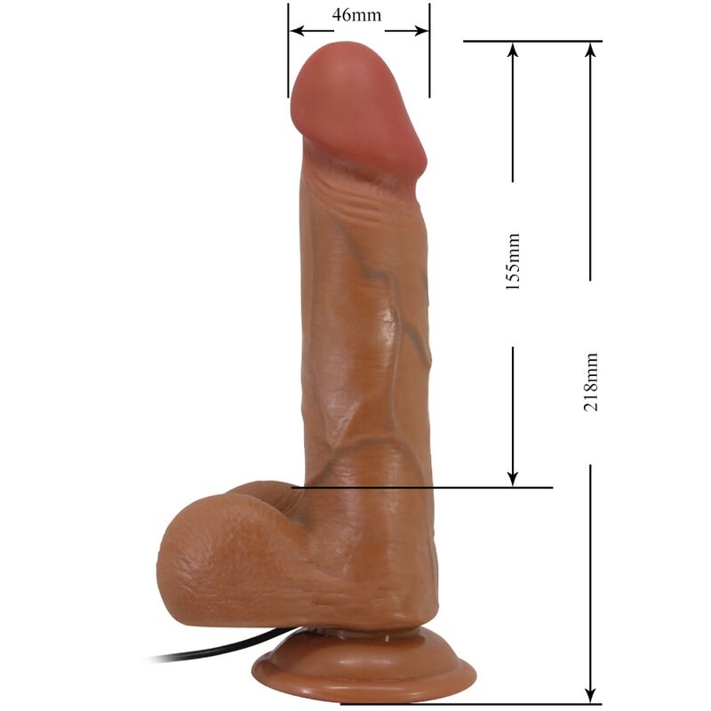 BAILE - BAHAMUT REALISTIC VIBRATOR 8.5" FLESH REMOTE CONTROL