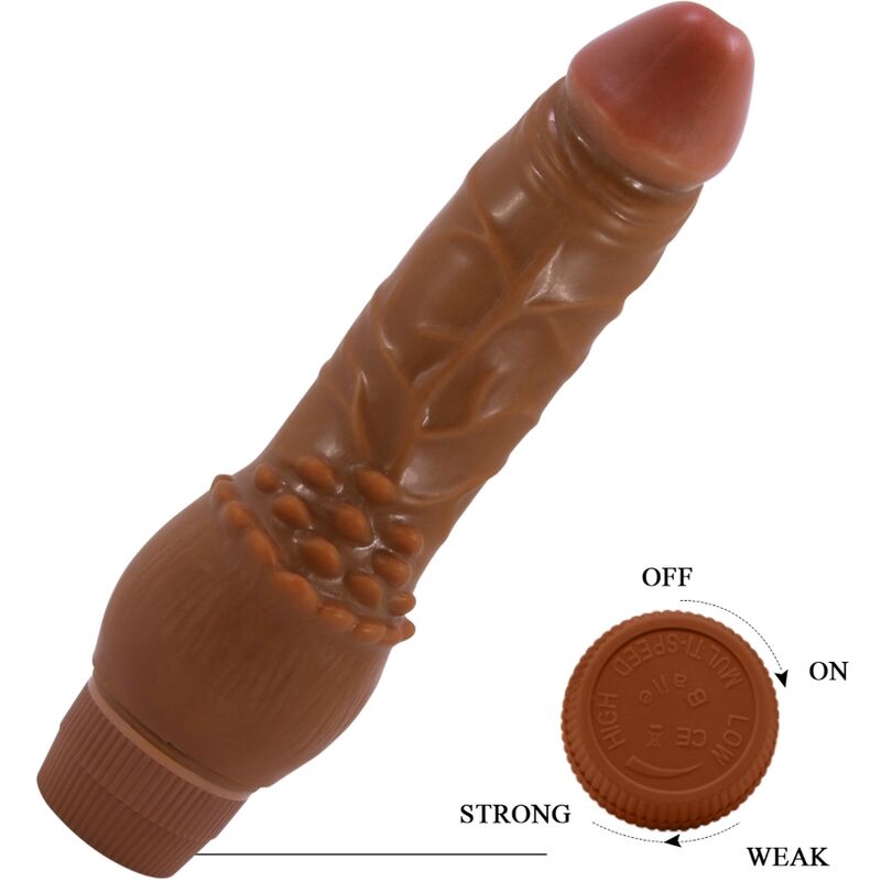 BAILE - BARBARA REALISTIC VIBRATOR 19.5 CM MULATTE