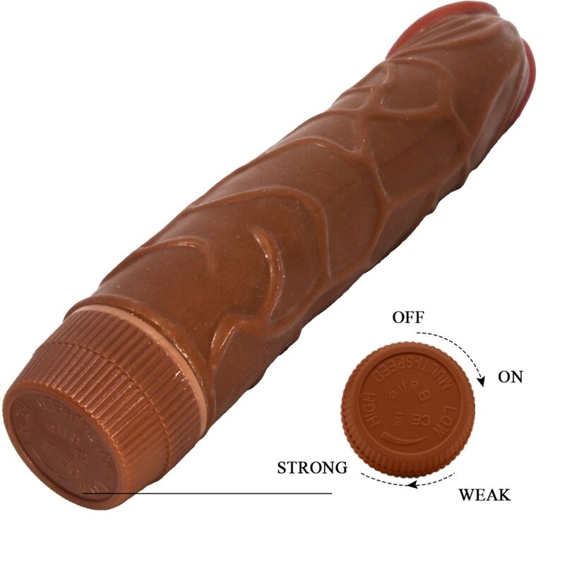 BAILE - BOB REALISTIC VIBRATOR 22.5 CM MULATTE