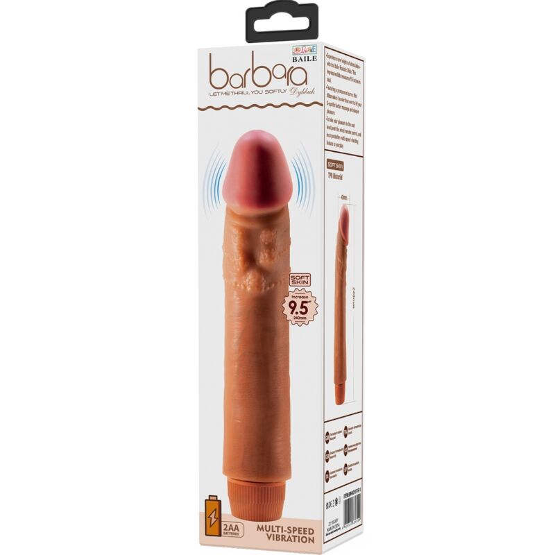 BAILE - DYBBUK REALISTIC VIBRATOR 24 CM MULATTE