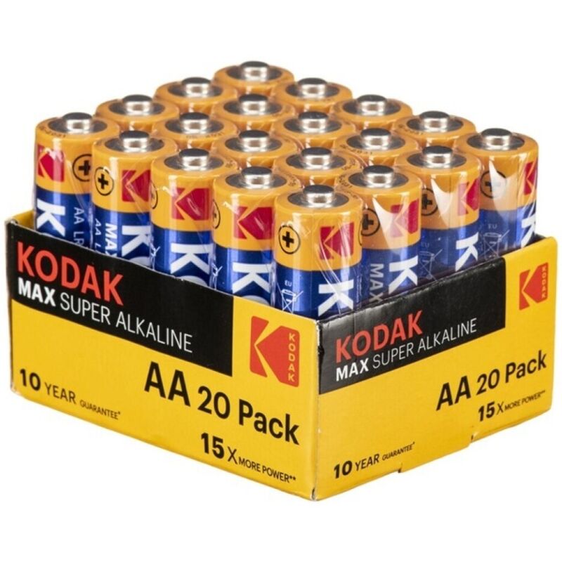 KODAK - MAX ALKALINE BATTERIE AA LR6 PACK*20 BATTERIEN