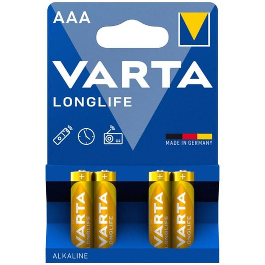 VARTA - LANGLEBIGE ALKALINE-BATTERIE AAA LR03 BLISTER*4