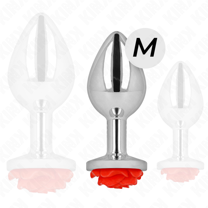 KINK - ANAL PLUG ROSE RED SIZE M