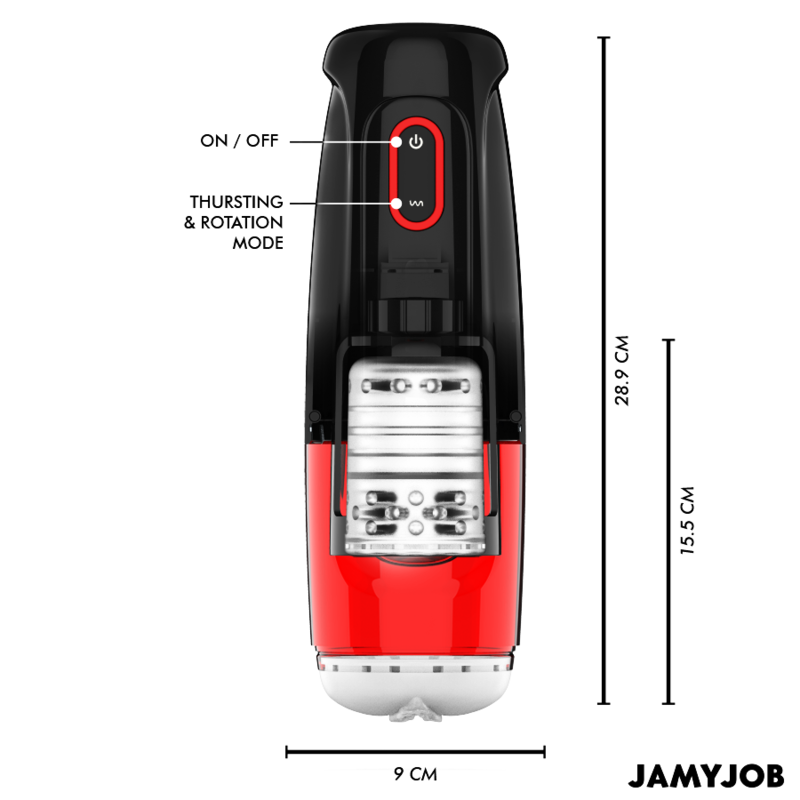 JAMYJOB - STORM AUTOMATIC VAGINAL MASTURBATOR 10 ROTATION AND STROKE MODES