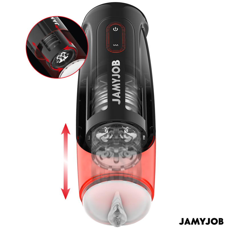 JAMYJOB - STORM AUTOMATIC VAGINAL MASTURBATOR 10 ROTATION AND STROKE MODES