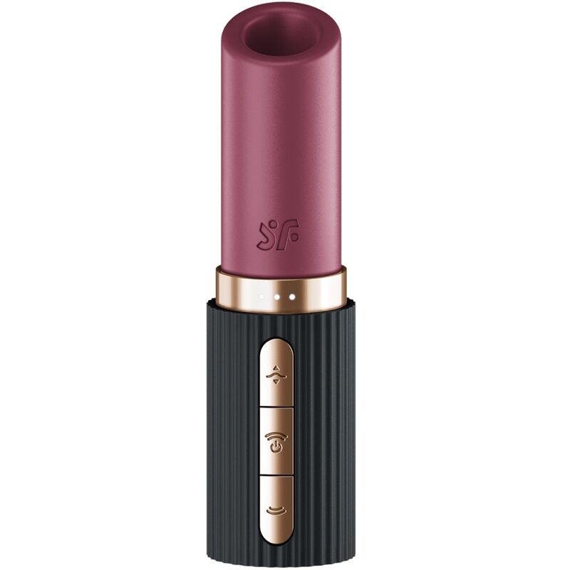 SATISFYER - PRO 2 KISS WAVE KLITORIS-STIMULATOR GRANAT / SCHWARZ