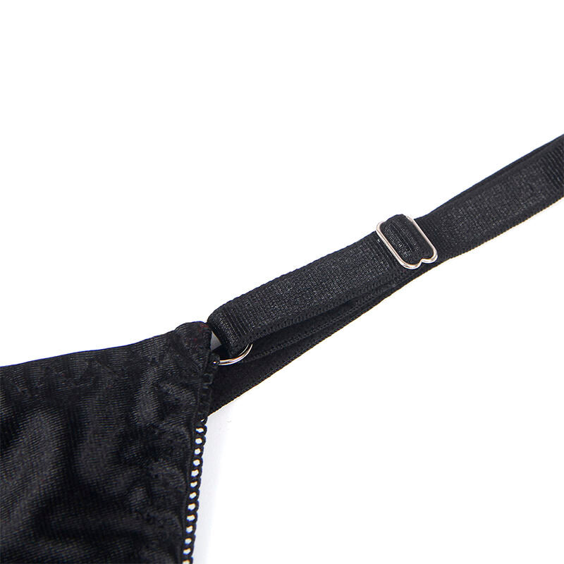 SUBBLIME - 955199 BH-SET MIT VERSTELLBARER SCHWARZER SCHLEIFE S/M