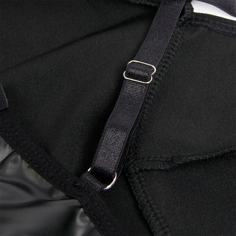 SUBBLIME - 955380 KLEID MIT SCHWARZEN LEDERTRÄGERN L/XL