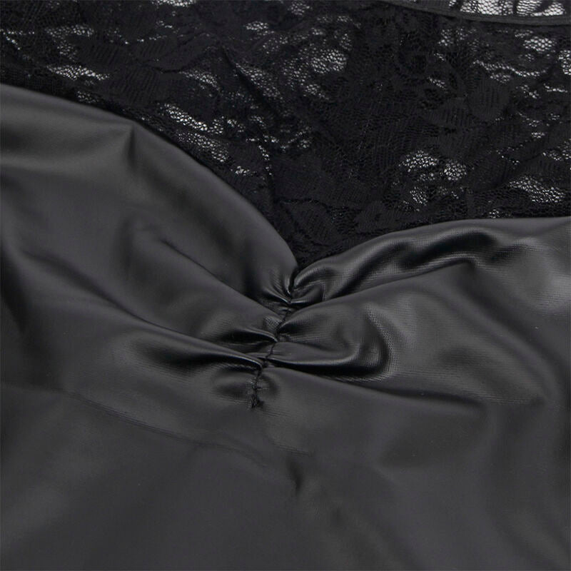 SUBBLIME - 955601 Long-sleeved dress with black lace, size L/XL