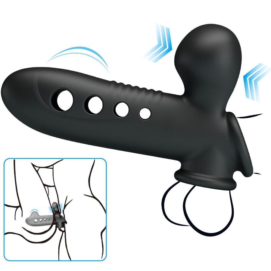 PRETTY LOVE - CRANE PENIS SHEATH WITH AIRBAG BLACK