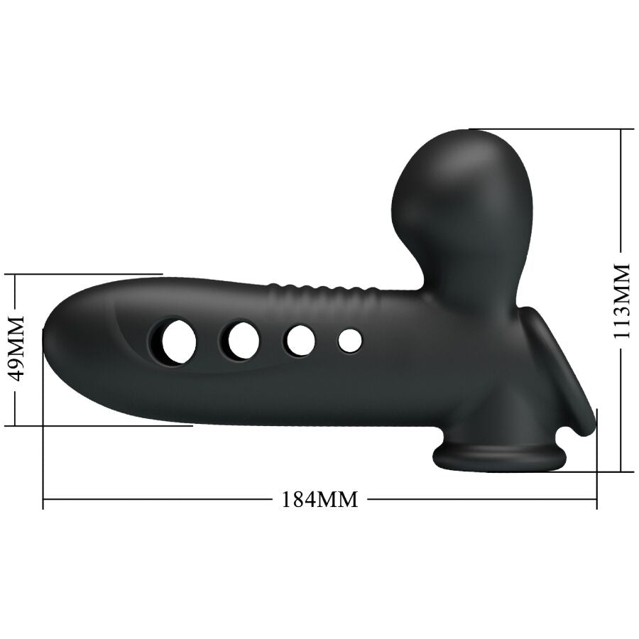 PRETTY LOVE - CRANE PENIS SHEATH WITH AIRBAG BLACK