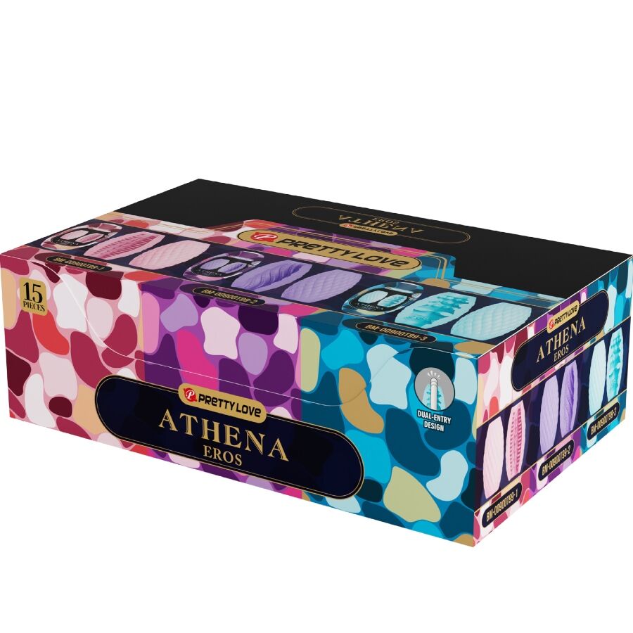 PRETTY LOVE - ATHENA EROS PACK 15 VERSCHIEDENE MÄNNLICHE MASTURBATOREN