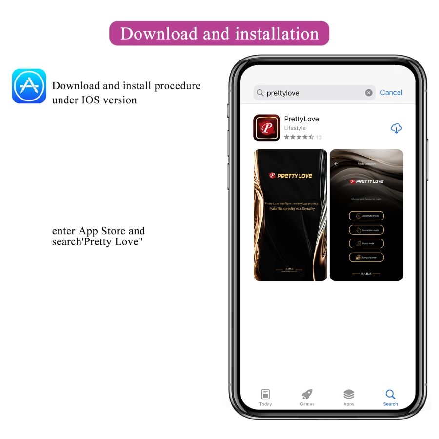 PRETTY LOVE - LEVIATHAN APP-GESTEUERTER VIBRATOR LILA