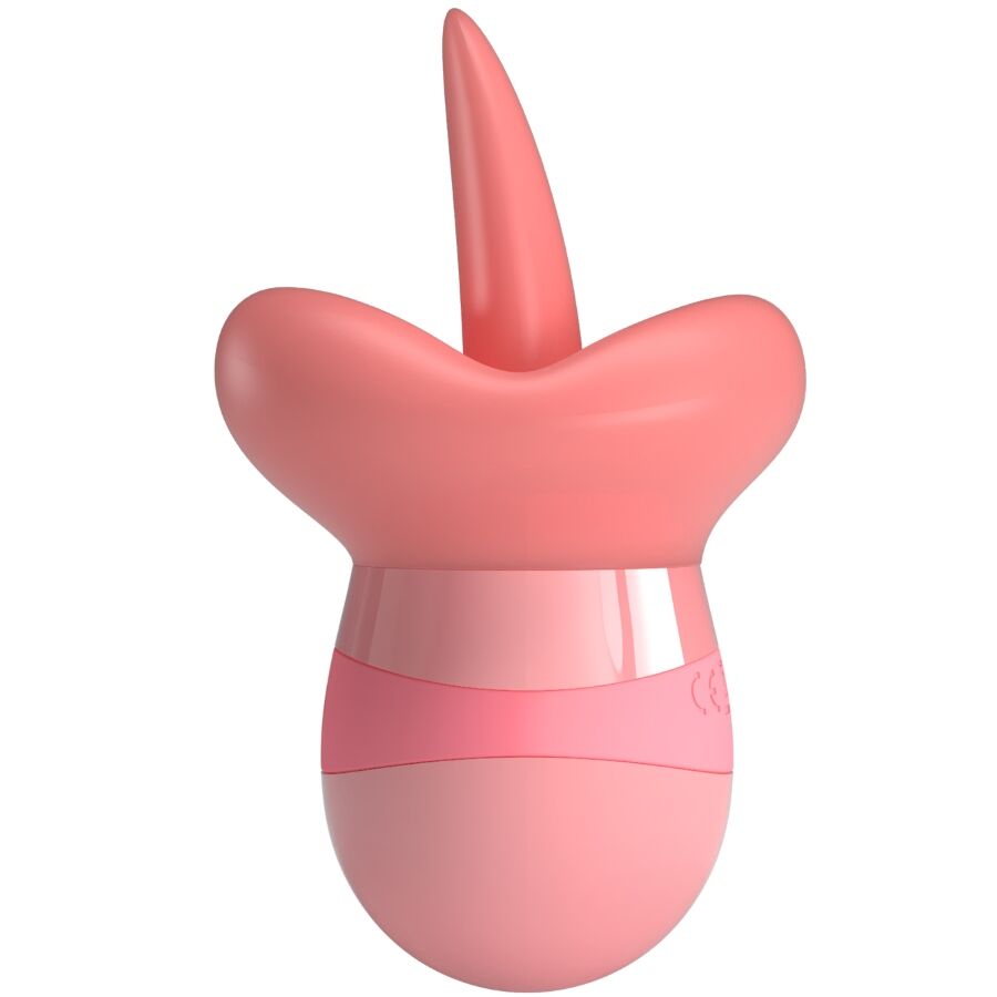 PRETTY LOVE - KYLEE TONGUE CLITORAL STIMULATOR 10 VIBRATIONS NUDE PINK