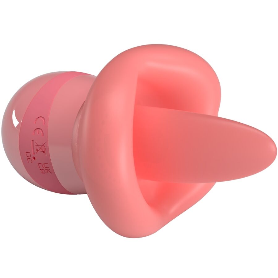 PRETTY LOVE - KYLEE TONGUE CLITORAL STIMULATOR 10 VIBRATIONS NUDE PINK