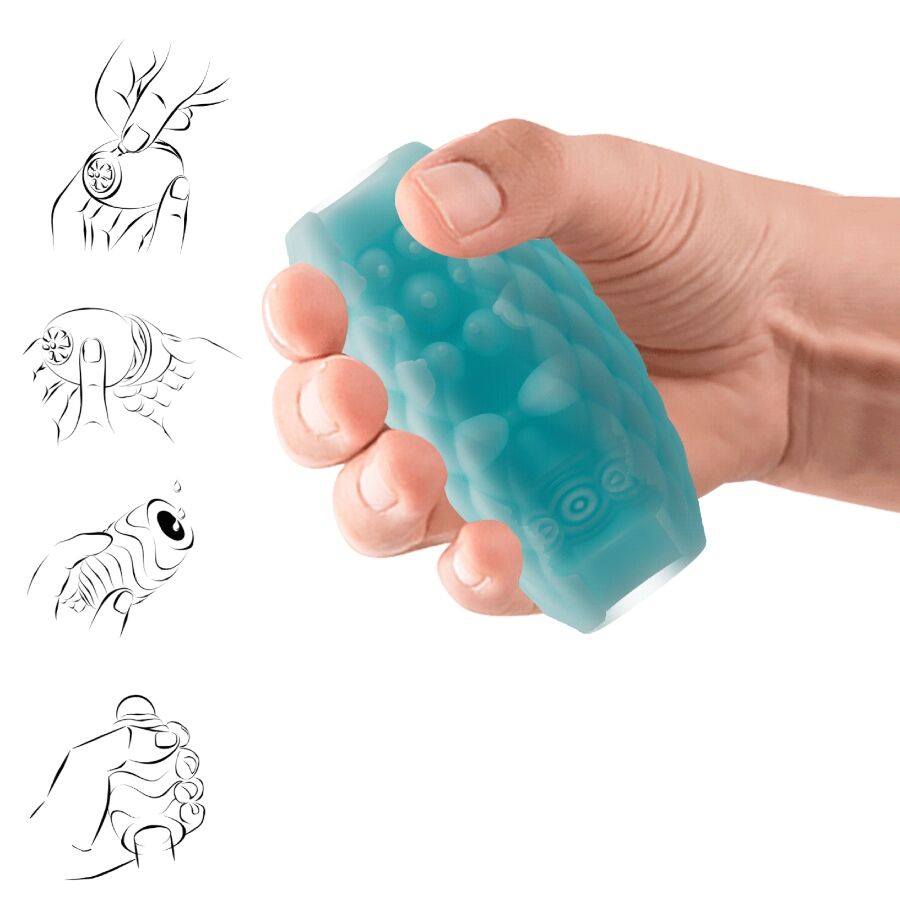 PRETTY LOVE - ATHENA EROS MÄNNLICHER MASTURBATOR AUS SILIKON, HIMMELBLAU